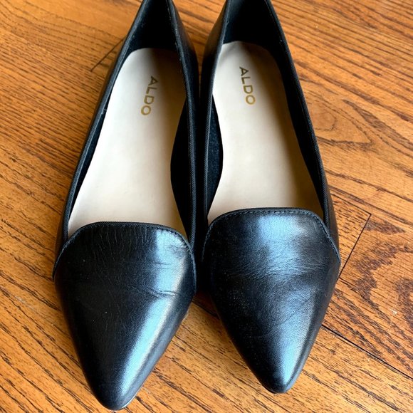 Leather pointy-toed Aldo flats - 6 - Picture 1 of 5